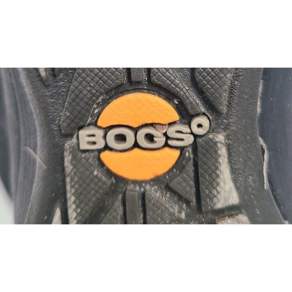 Bogs Charlie Melange Boots Women's 7 Gray Waterproof Insulated Winter Rain Snow